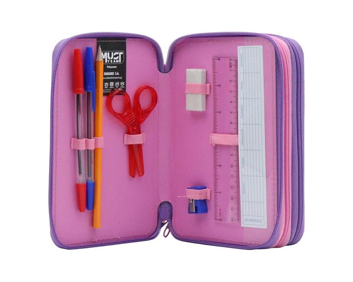 Κασετίνα Must Τριπλή Γεμάτη 12x6x19.5cm So Cute 000586737
