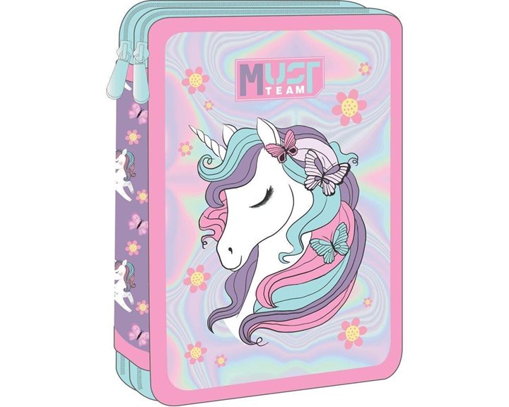 Κασετίνα Must Διπλή Γεμάτη 15χ5χ21 Lovely Unicorn 000586322