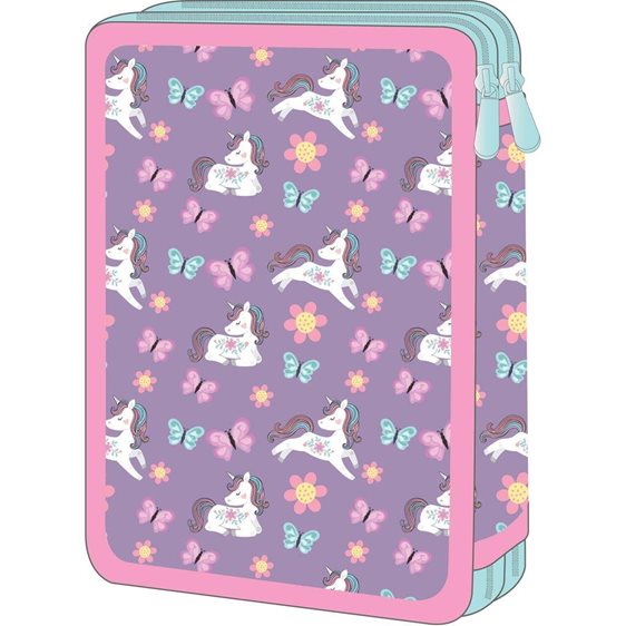 Κασετίνα Must Διπλή Γεμάτη 15χ5χ21 Lovely Unicorn 000586322