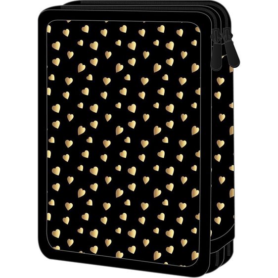 Κασετίνα Must Διπλή Γεμάτη 15χ5χ21 Butterfly Hearts 000586873