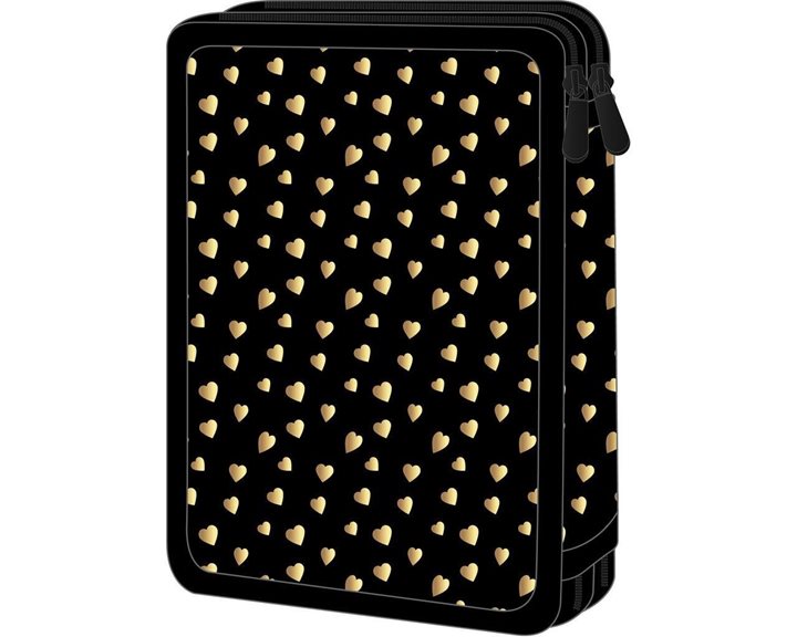 Κασετίνα Must Διπλή Γεμάτη 15χ5χ21 Butterfly Hearts 000586873