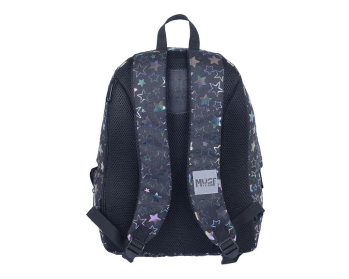 Τσάντα Πλάτης Must 32x17x42cm 1 Κεντρική Θήκη Hologram Stars 000586526