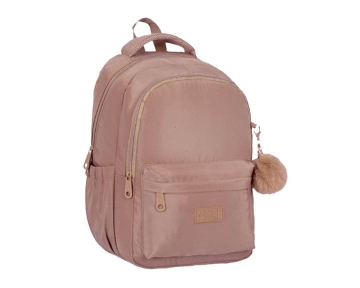Τσάντα Πλάτης Must Fashion 30x20x44cm Μπεζ 000586541