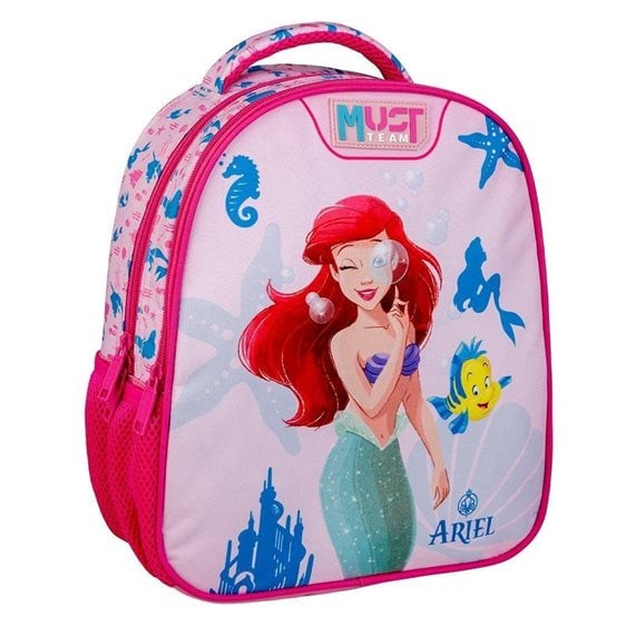 Τσάντα Πλάτης Νηπίου Must 27χ10χ31cm 2 Θήκες Princess Ariel 000564746