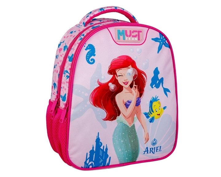 Τσάντα Πλάτης Νηπίου Must 27χ10χ31cm 2 Θήκες Princess Ariel 000564746
