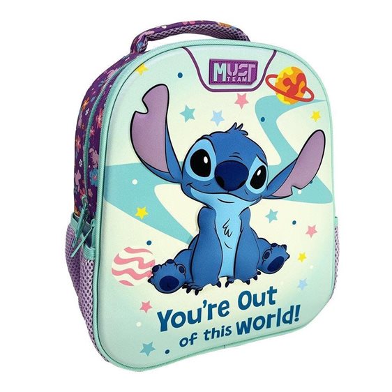 Τσάντα Πλάτης Νηπίου Must 27χ10χ31cm 2 Θήκες Lilo & Stitch You 're Out of this World 000564814
