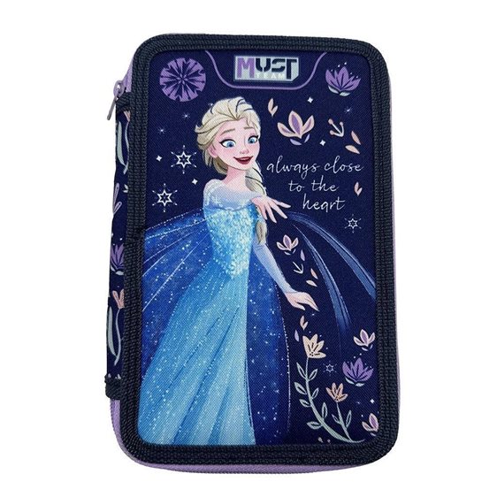 Κασετίνα Must Τριπλή Γεμάτη 12x6x19.5cm Frozen Always Close to the Heart 000565021