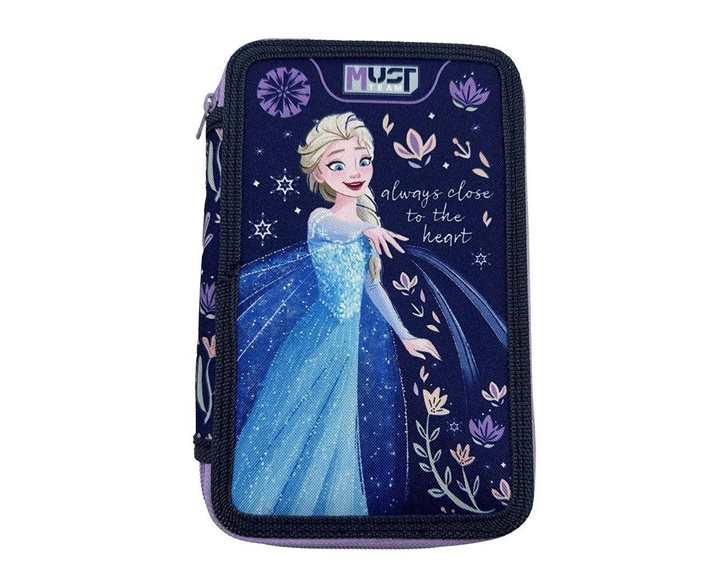 Κασετίνα Must Τριπλή Γεμάτη 12x6x19.5cm Frozen Always Close to the Heart 000565021