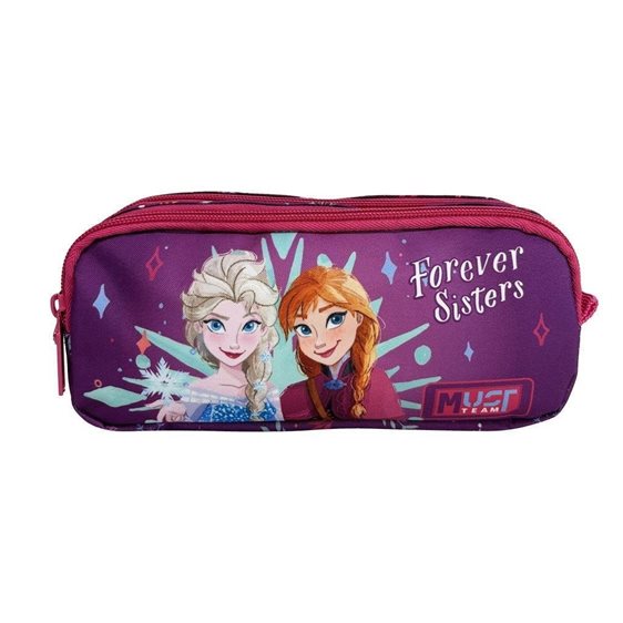 Κασετίνα Must με Δύο Φερμουάρ 21x6x9cm Frozen Forever Sisters 000565025
