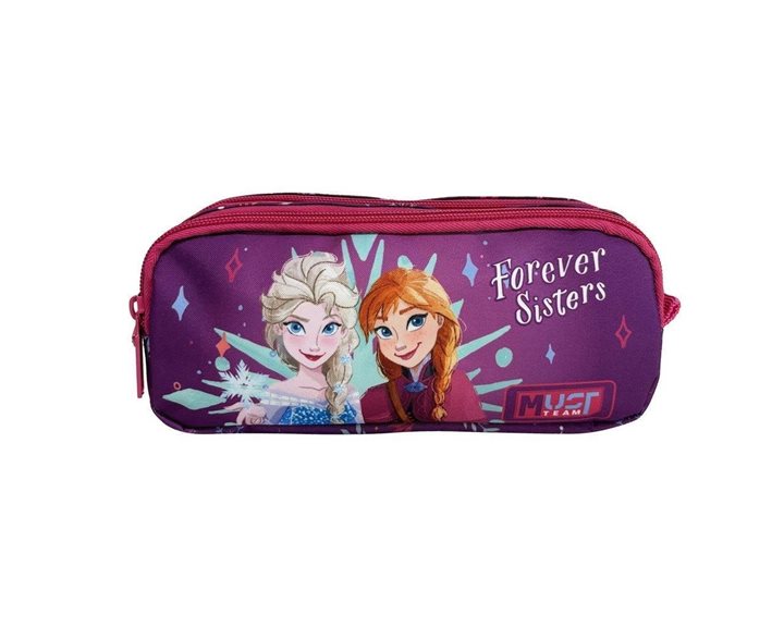 Κασετίνα Must με Δύο Φερμουάρ 21x6x9cm Frozen Forever Sisters 000565025