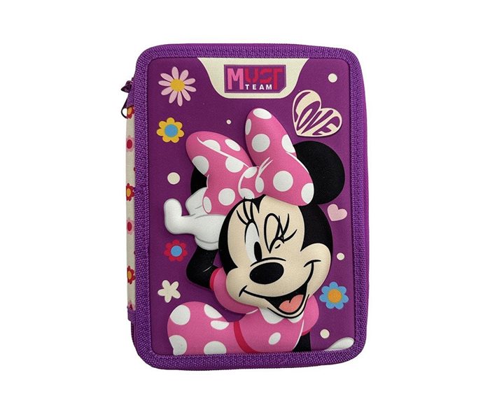Κασετίνα Must Διπλή Γεμάτη 15χ5χ21 Minnie Love 000565018