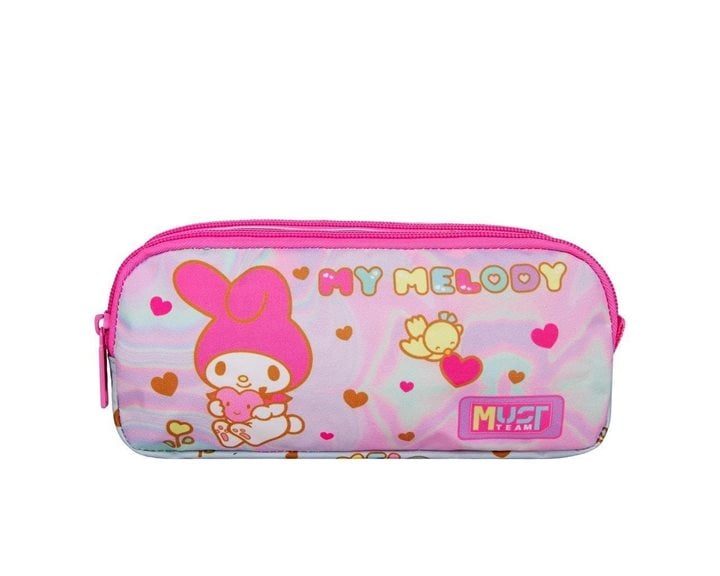 Κασετίνα Must Διπλή 12x6x19.5cm 2 Φερμούαρ My Melody Light Blue 000490146
