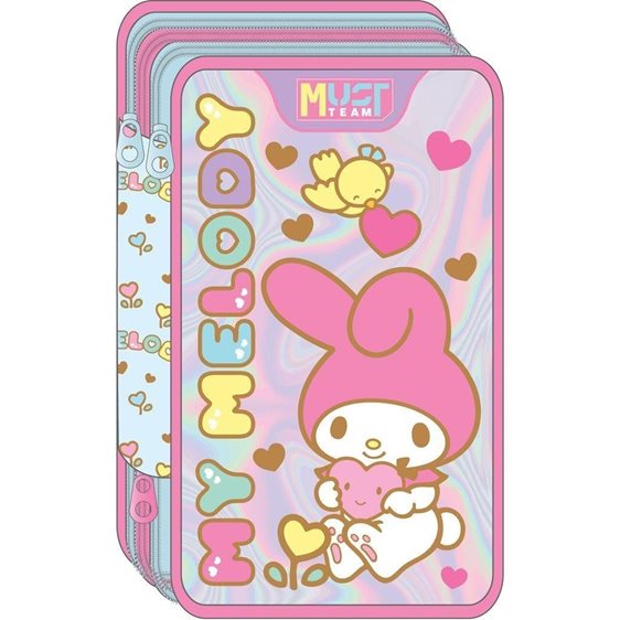 Κασετίνα Must Τριπλή Γεμάτη 12x6x19.5cm My Melody 000490166