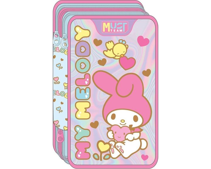 Κασετίνα Must Τριπλή Γεμάτη 12x6x19.5cm My Melody 000490166