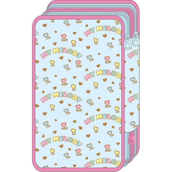 Κασετίνα Must Τριπλή Γεμάτη 12x6x19.5cm My Melody 000490166