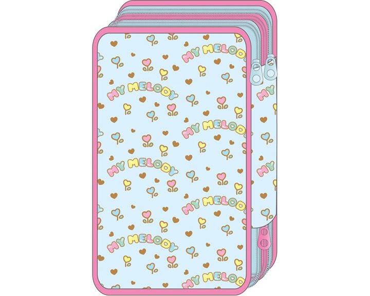 Κασετίνα Must Τριπλή Γεμάτη 12x6x19.5cm My Melody 000490166