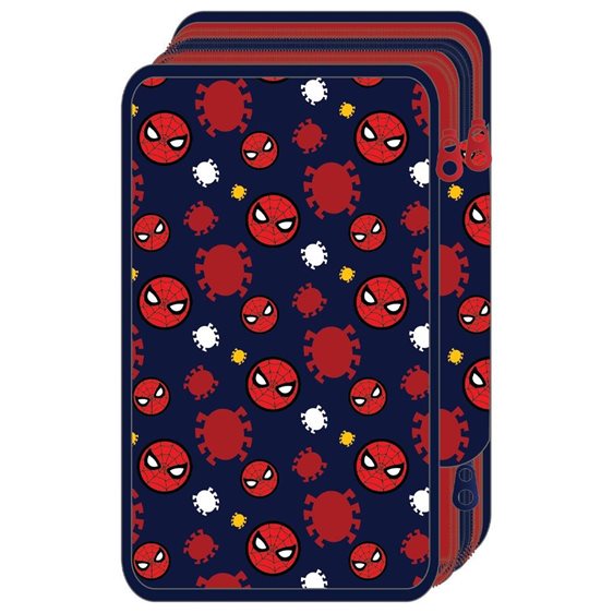Κασετίνα Must Τριπλή Γεμάτη 12x6x19.5cm Spiderman Thwip 000508560