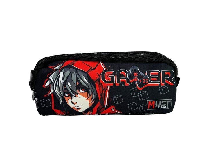 Κασετίνα Βαρελάκι Must 2 Φερμουάρ 21x6x9cm Gamer 000586243
