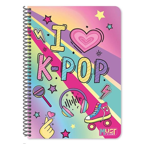Τετράδιο Σπιράλ 17χ25 3θ 90φ. Rainbow 000586560