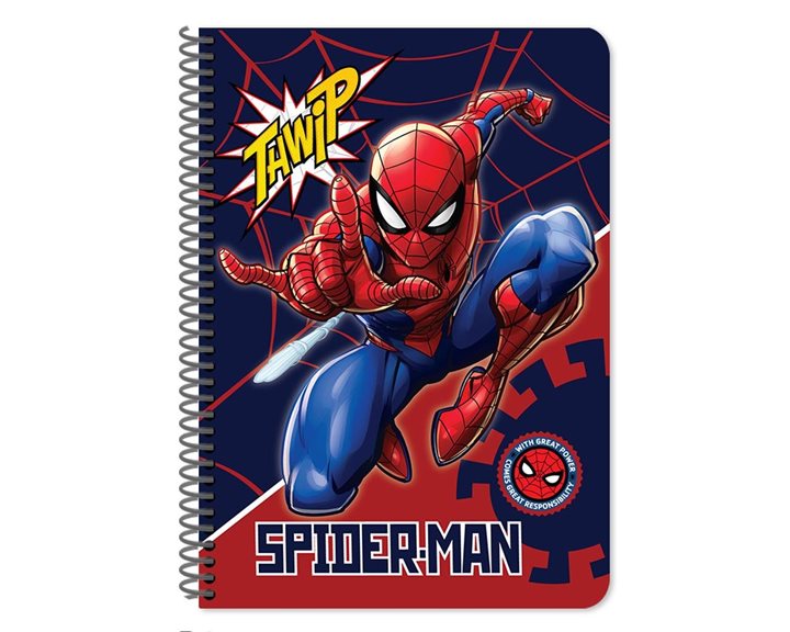 Τετράδιο Σπιράλ 17χ25 2θ 60φ. Spiderman 000508552