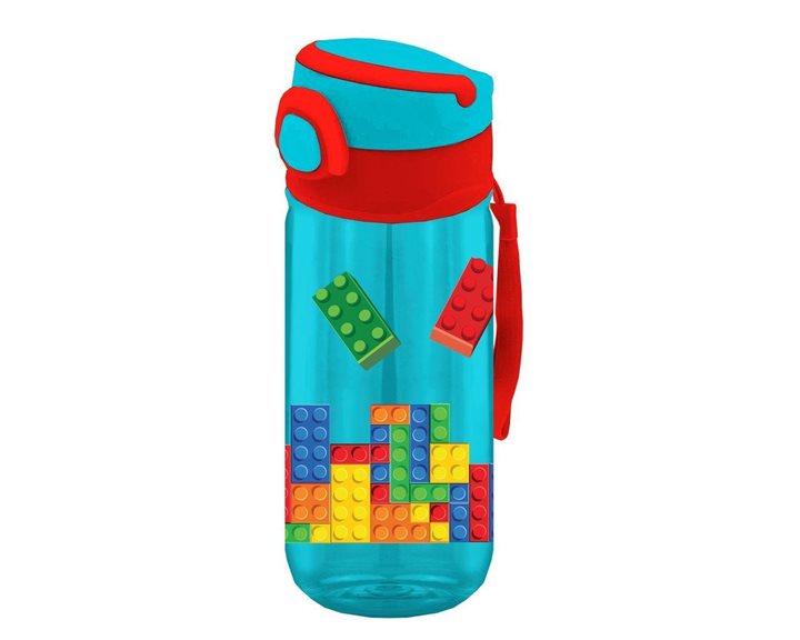Παγούρι ΡΡ 500ml με Καλαμάκι 7x17.5εκ. Must Team