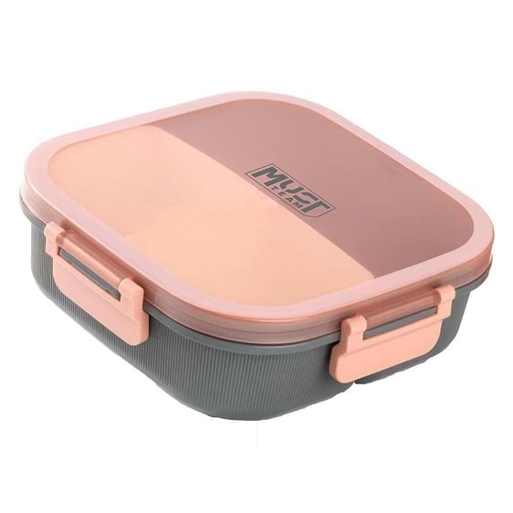 Φαγητοδοχείο PPMust Team 19χ19 χ6.3cm 1100ml με Κουτάλι 3χρωμ. 000587534
