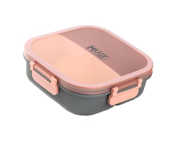 Φαγητοδοχείο PPMust Team 19χ19 χ6.3cm 1100ml με Κουτάλι 3χρωμ. 000587534