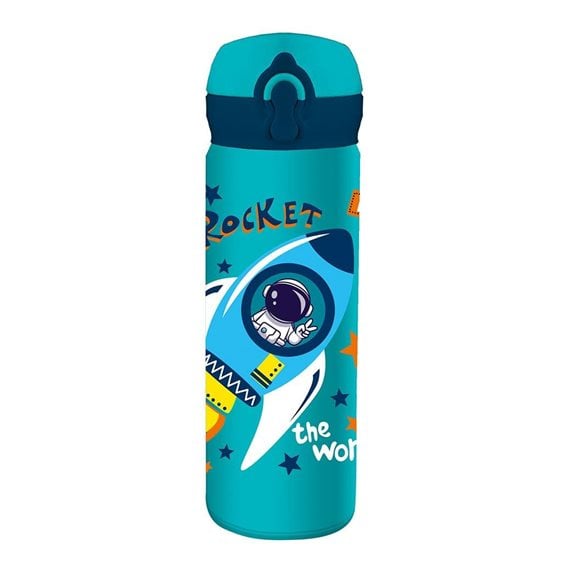 Παγούρι Θερμός Must Team Ανοξείδωτος 500ml με Καλαμάκι 8χ22εκ. 000587463