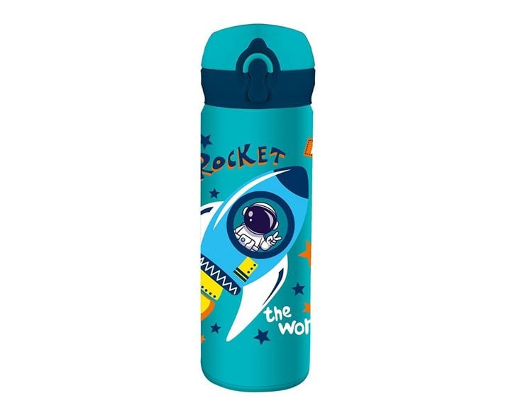 Παγούρι Θερμός Must Team Ανοξείδωτος 500ml με Καλαμάκι 8χ22εκ. 000587463