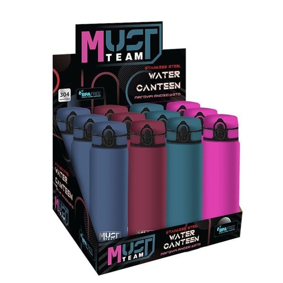 Παγούρι Θερμός Must Team Ανοξείδωτος 600ml 7χ23εκ. 000587482