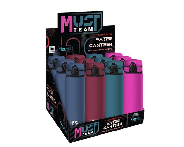 Παγούρι Θερμός Must Team Ανοξείδωτος 600ml 7χ23εκ. 000587482
