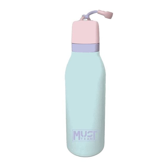 Παγούρι Θερμός Must Team Ανοξείδωτος 500ml Παστέλ Μπλε Μέντας 000587499