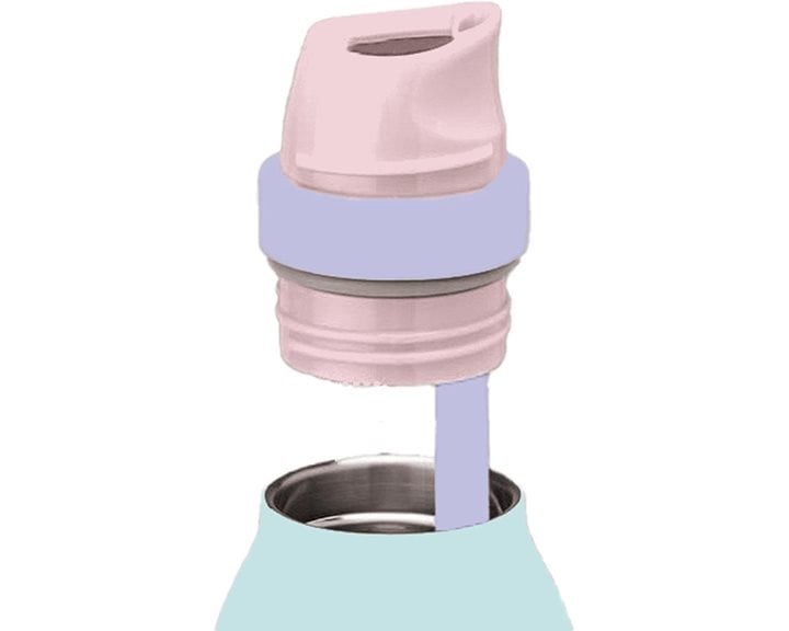 Παγούρι Θερμός Must Team Ανοξείδωτος 500ml Παστέλ Μπλε Μέντας 000587499