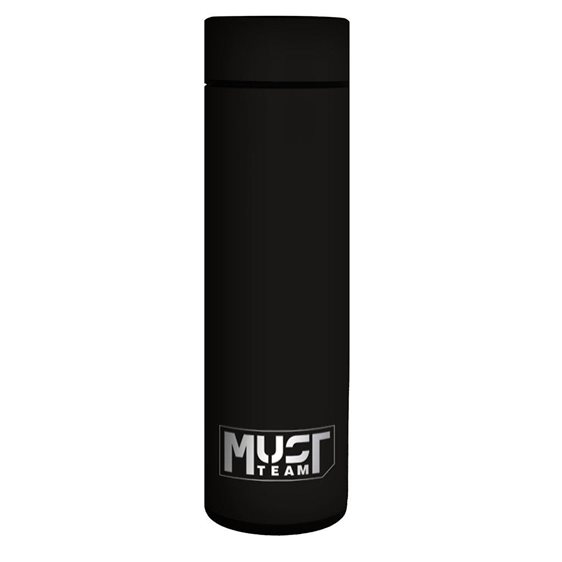 Παγούρι Θερμός Must Team Ανοξείδωτος LED 500ml 6,5χ22,5εκ. Μαύρο 000587480