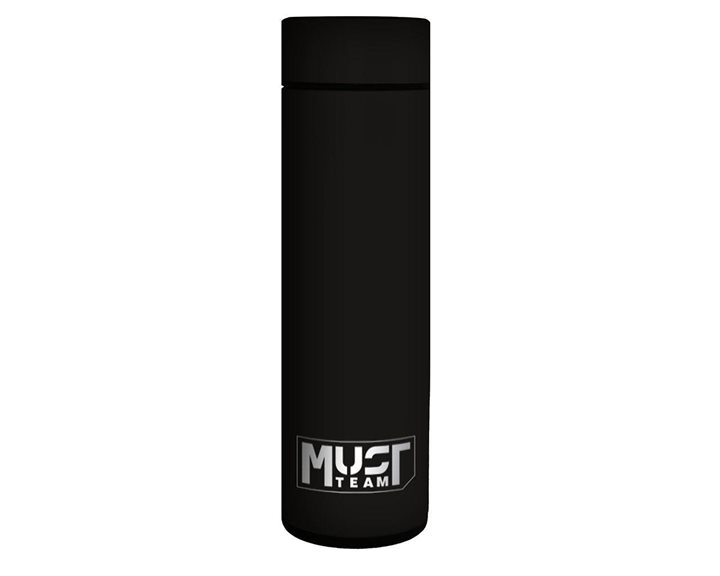 Παγούρι Θερμός Must Team Ανοξείδωτος LED 500ml 6,5χ22,5εκ. Μαύρο 000587480