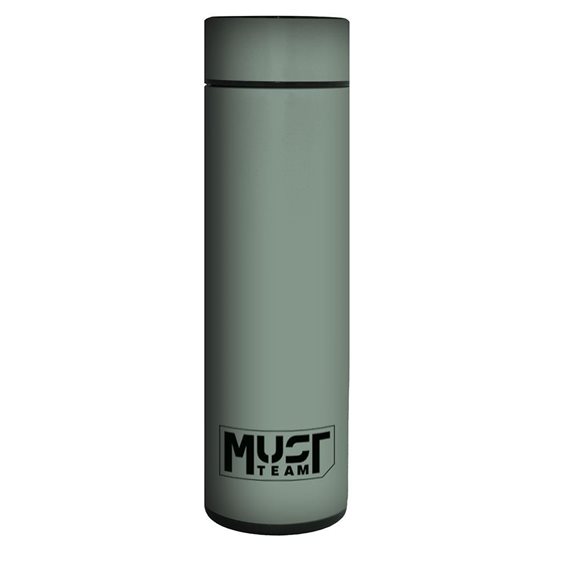 Παγούρι Θερμός Must Team Ανοξείδωτος LED 500ml 6,5χ22,5εκ. Χακί 000587479