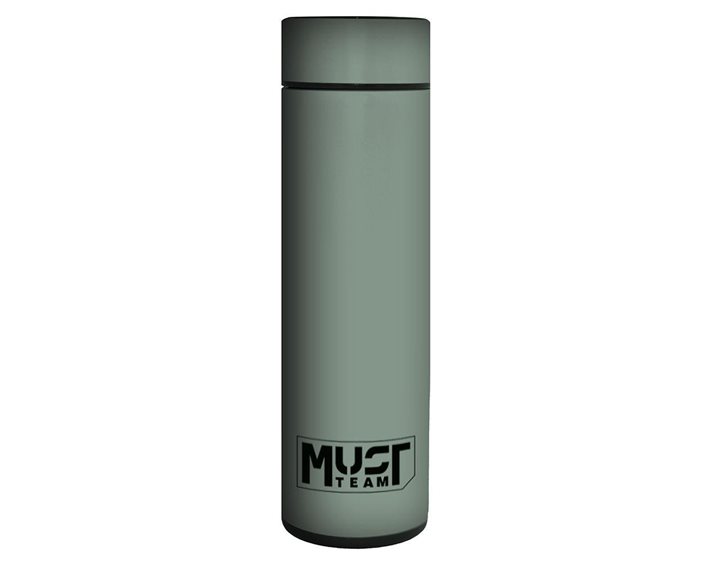 Παγούρι Θερμός Must Team Ανοξείδωτος LED 500ml 6,5χ22,5εκ. Χακί 000587479