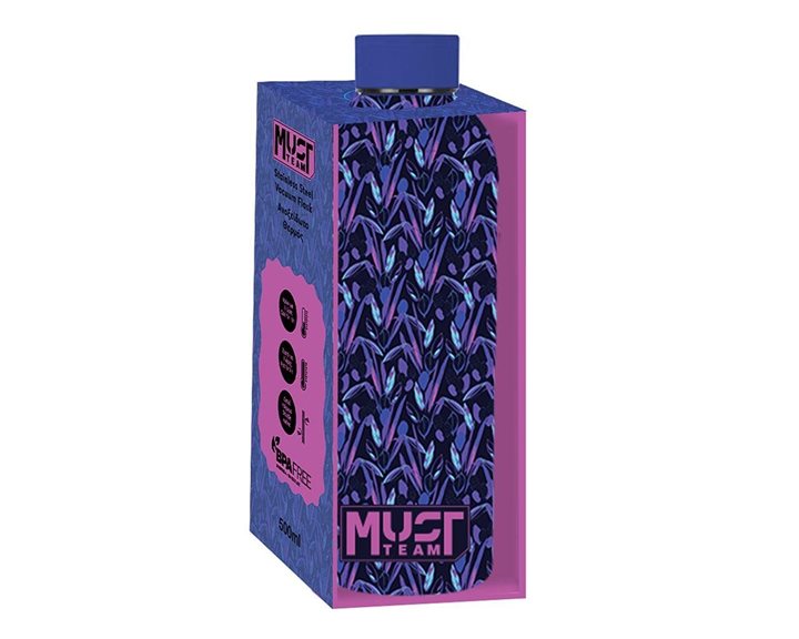 Παγούρι Θερμός Must Team Ανοξείδωτος 500ml 7.4x22.2εκ. Purple Design 000587505