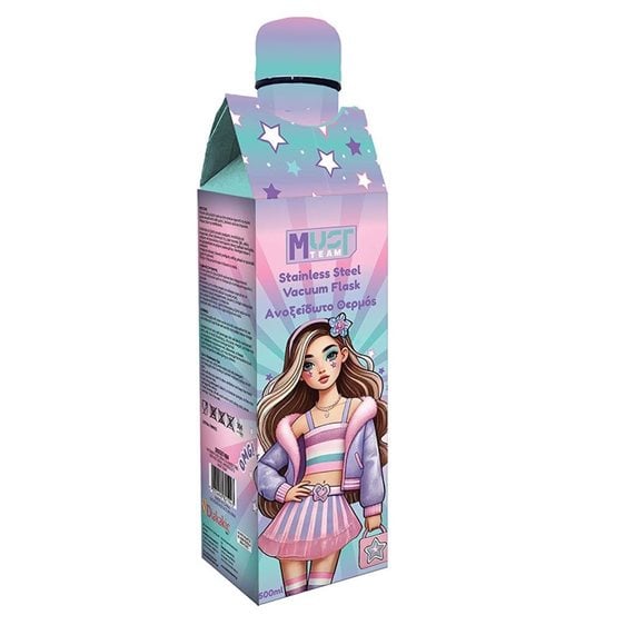 Παγούρι Θερμός Must Team Ανοξείδωτος 500ml Fashion Girl 000587484
