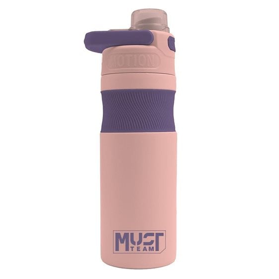Παγούρι Θερμός Must Team Ανοξείδωτος 500ml Ροζ Απαλό Μωβ 000587496