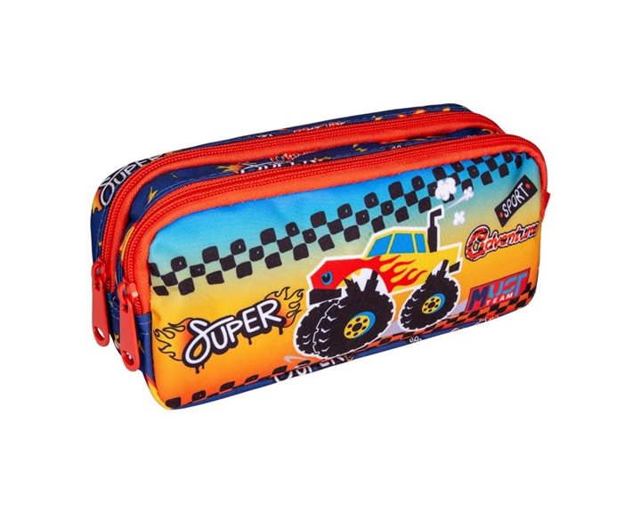 Κασετίνα Must Team Energy 2 Φερμουάρ 21x6x9cm Monster Car 000587446