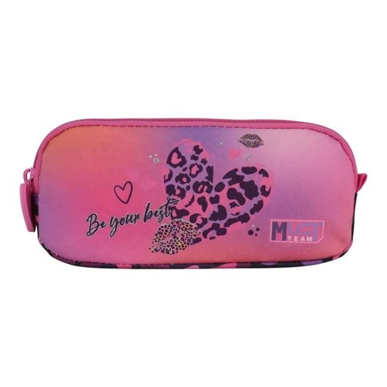 Κασετίνα Must Team Energy 2 Φερμουάρ 21x6x9cm Heart Print 000587677