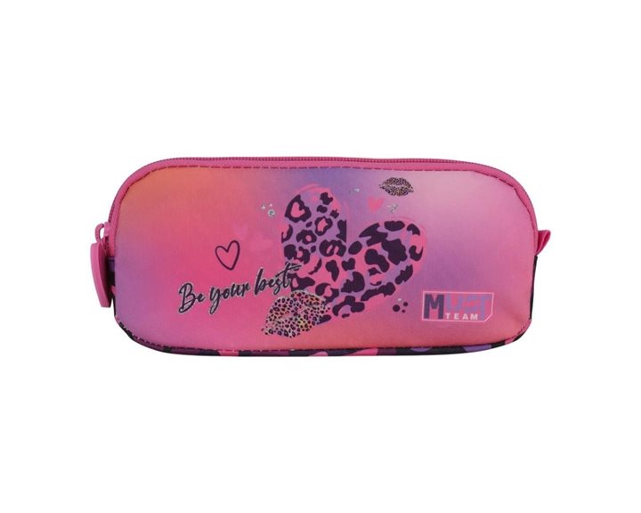 Κασετίνα Must Team Energy 2 Φερμουάρ 21x6x9cm Heart Print 000587677