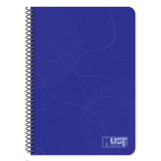 Τετράδιο Σπιράλ Must Team A4 3θ 90φ PP 000587592