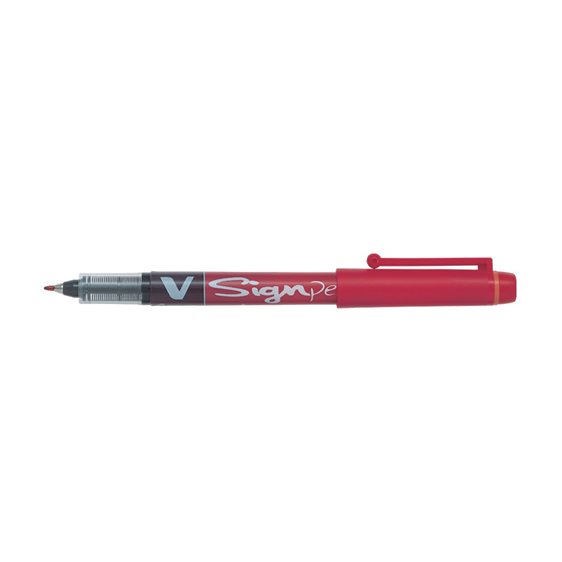 Μαρκαδόρος Pilot V Signpen Rapid Κόκ.