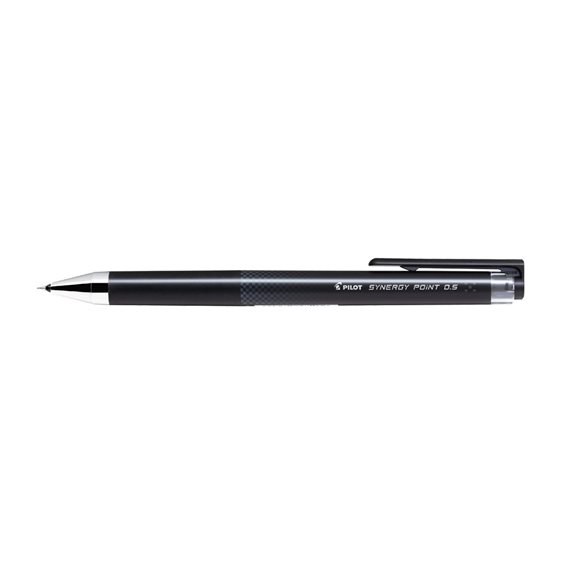 Pilot Synergy Point Στυλό Rollerball 0.5mm Μαύρο με Μαύρο Μελάνι