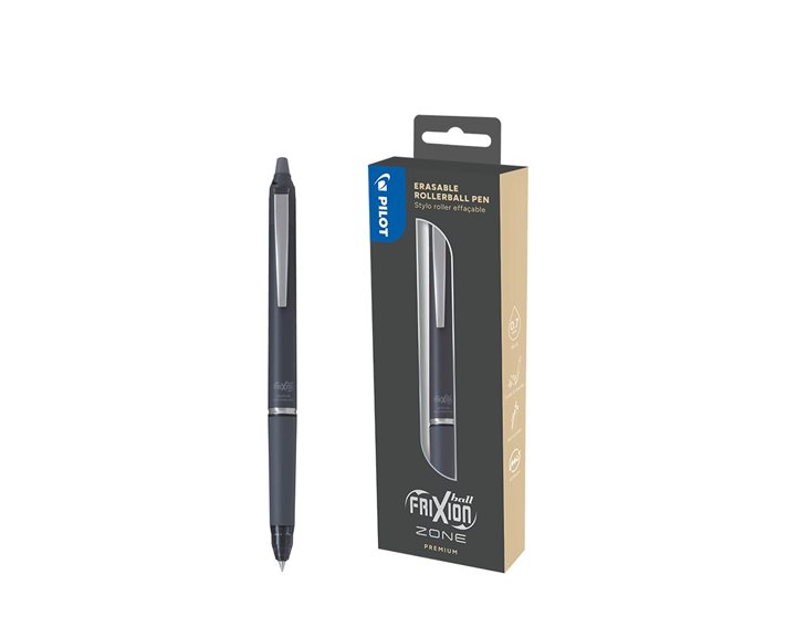 Pilot Στυλό Frixion Clicker Γκρι Ball Zone 0.7mm Black