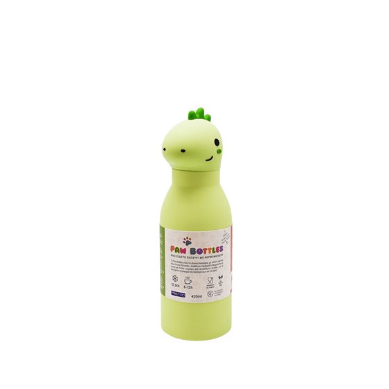 Metron Paw Bottles Παγούρι Θερμός 420ml Δεινόσαυρος