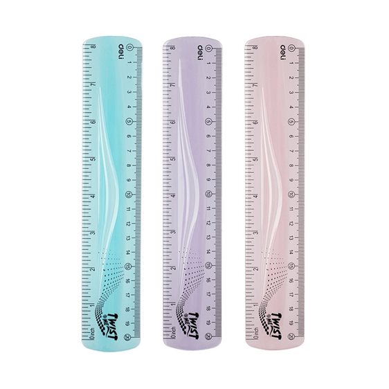 Deli Χάρακας Flexi 20cm Ass.Col. EH20