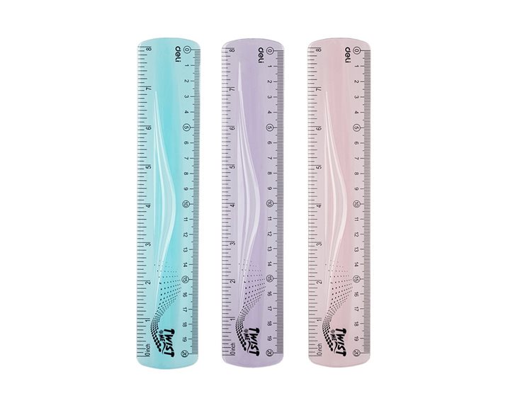 Deli Χάρακας Flexi 20cm Ass.Col. EH20